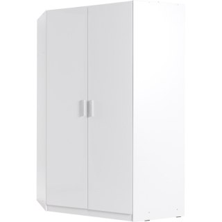 Szafa narożna 117cm PARMA 06 biały alpejski / biały połysk