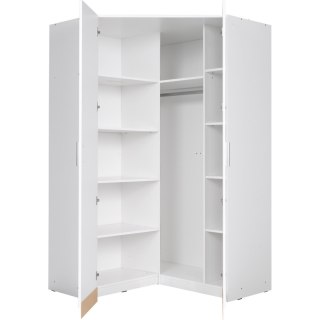 Szafa narożna 117cm PARMA 06 biały alpejski / biały połysk