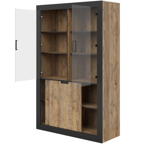 Witryna TRUDO 12 dąb samdal / czarny