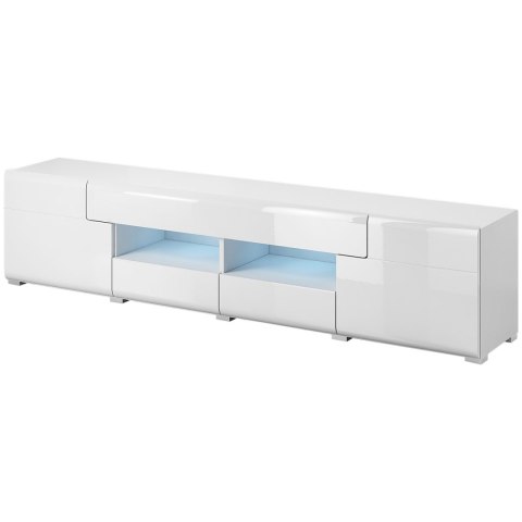 Komoda RTV DELTO TL40 biały / biały połysk