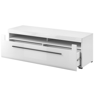 Komoda RTV TUSLA TU40 biały / biały połysk