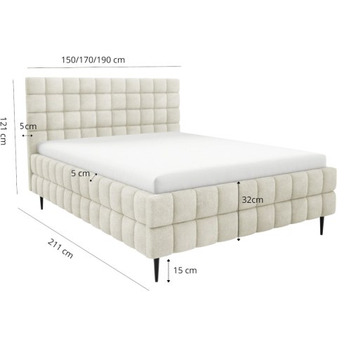 Łóżko tapicerowane ARDEN N 160x200 #personalizuj