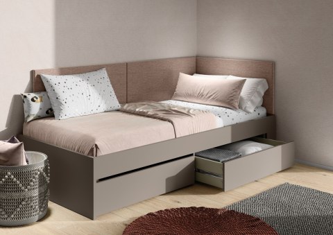 2x Panel tapicerowany brązowy GEMMA 13 WOOW WO14