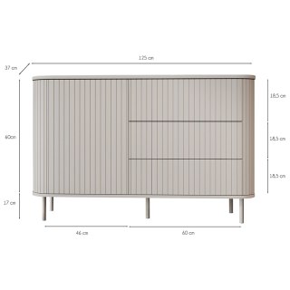 Komoda 1D3SZ ZYLIO NK kaszmir