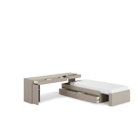 Meble młodzieżowe WOOW SET 02L szampański / clay grey