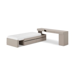 Meble młodzieżowe WOOW SET 02P szampański / clay grey