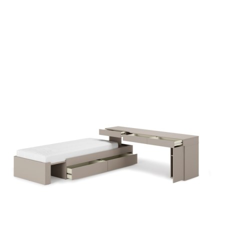 Meble młodzieżowe WOOW SET 02P szampański / clay grey