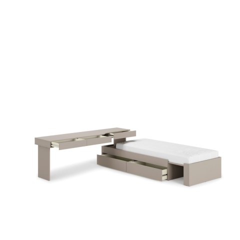 Meble młodzieżowe WOOW SET 03P szampański / clay grey