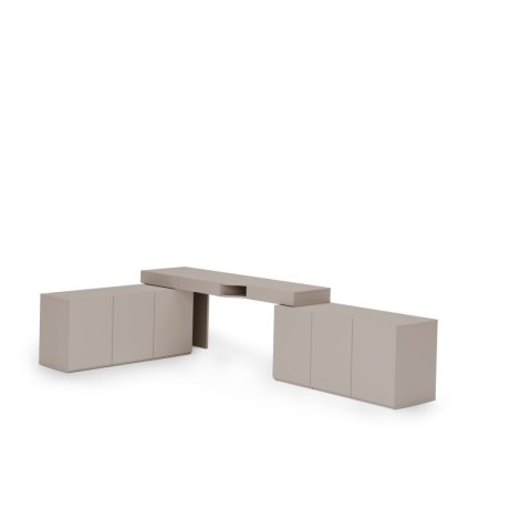 Meble młodzieżowe WOOW SET 07L szampański / clay grey