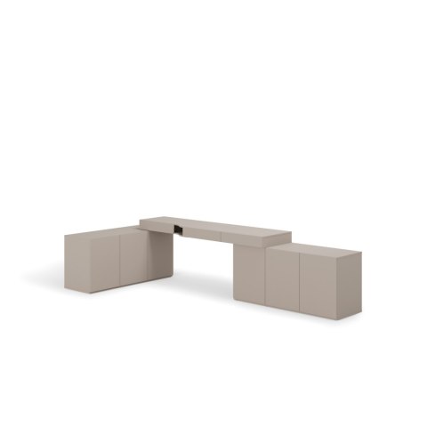 Meble młodzieżowe WOOW SET 07P szampański / clay grey