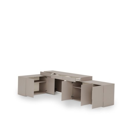 Meble młodzieżowe WOOW SET 07P szampański / clay grey