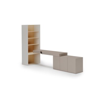 Meble młodzieżowe WOOW SET 08P szampański / dąb vincenza / clay grey