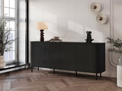 Komoda 4D 200 ZENO czarny / czarny