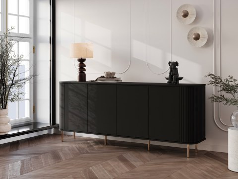 Komoda 200 ZENO czarny / kaszmir