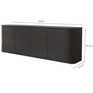 Komoda 4D 200 ZENO czarny