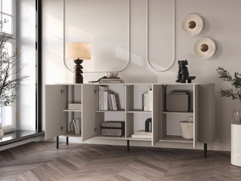 Komoda 200 ZENO kaszmir / czarny