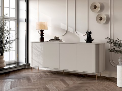 Komoda 200 ZENO kaszmir / złoty