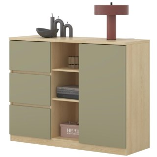 Komoda LERRA 27 dąb lindberg / eukaliptus