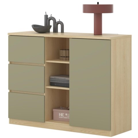 Komoda LERRA 27 dąb lindberg / eukaliptus