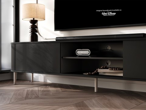 Komoda RTV 220 2K ZENO czarny / kaszmir
