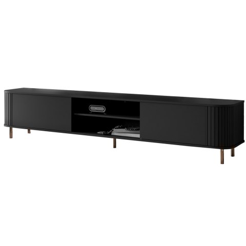 Komoda RTV 220 2K ZENO czarny / złoty