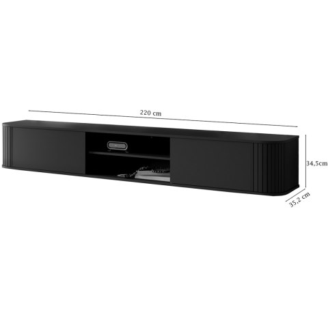 Komoda RTV 220 2K ZENO czarny