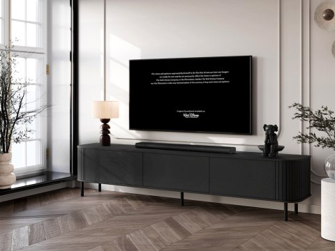 Komoda RTV 220 3K ZENO czarny / czarny