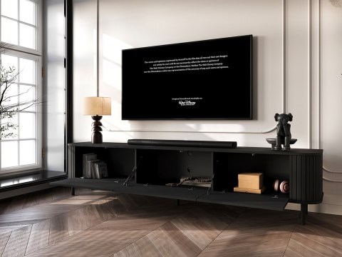 Komoda RTV 220 3K ZENO czarny / czarny