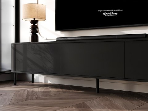 Komoda RTV 220 3K ZENO czarny / czarny