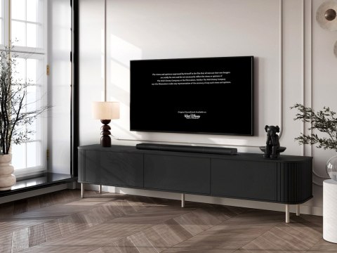 Komoda RTV 220 3K ZENO czarny / kaszmir