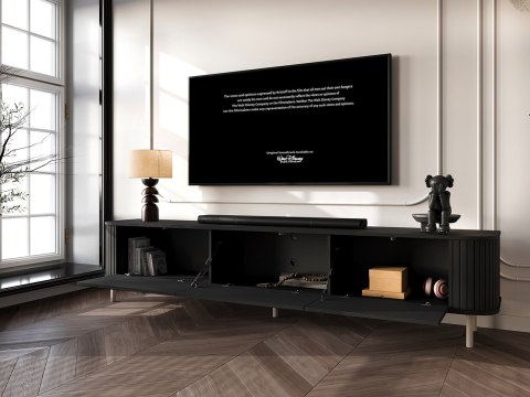 Komoda RTV 220 3K ZENO czarny / kaszmir