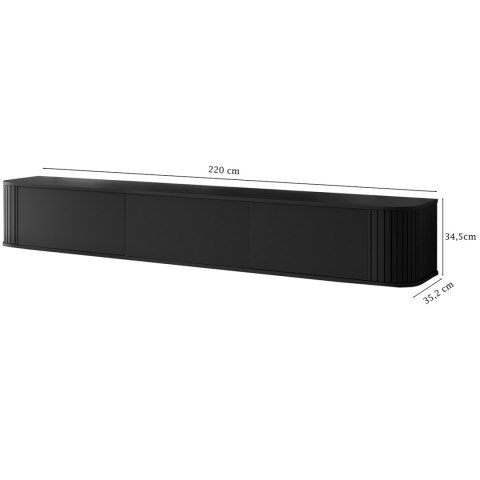 Komoda RTV 220 3K ZENO czarny