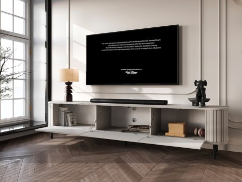 Komoda RTV 220 3K ZENO kaszmir / czarny
