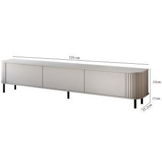 Komoda RTV 220 3K ZENO kaszmir / kaszmir