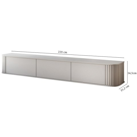Komoda RTV 220 3K ZENO kaszmir