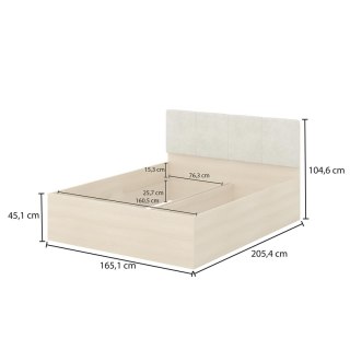 Łóżko 160x200 LERRA 31 dąb lindberg