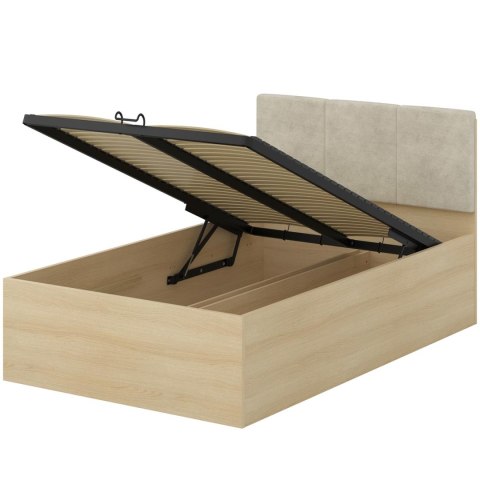 Łóżko z pojemnikiem 120x200 LERRA 55 dąb lindberg