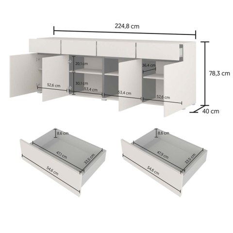Komoda CROSI 25 czarny