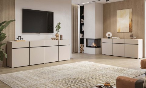 Komoda CROSI 43 kaszmir / czarny