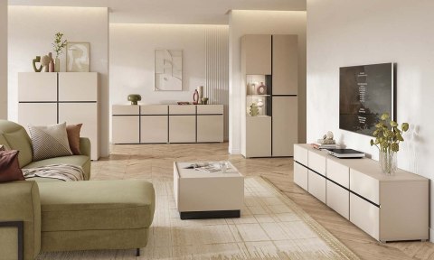 Komoda CROSI 76 kaszmir / czarny