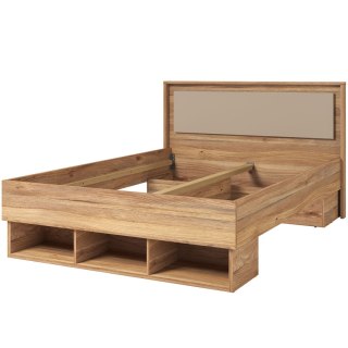 Łóżko 140x200 PRESSIMO 30 dąb mauvella / congo