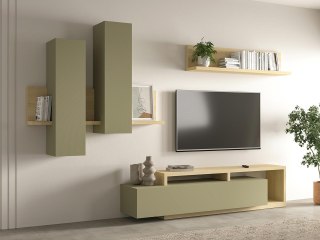 Meblościanka TABO BT09 dąb lindberg / eukaliptus
