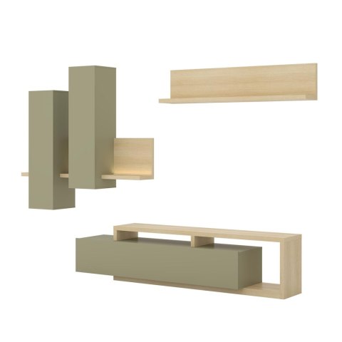 Meblościanka TABO BT09 dąb lindberg / eukaliptus