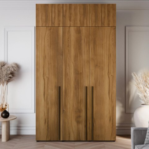 Nadstawka do szafy 150cm DAWN dąb gold baroque
