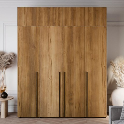 Nadstawka do szafy 200cm DAWN dąb gold baroque