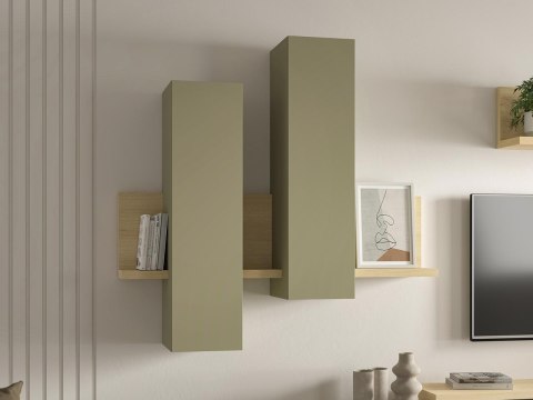 Witryna wisząca TABO BT04 dąb lindberg / eukaliptus