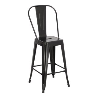 Hoker Paris Back 66cm czarny inspirowany Tolix ( Rozmiar: uniwersalny )