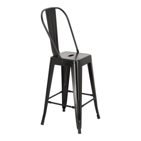 Hoker Paris Back 66cm czarny inspirowany Tolix ( Rozmiar: uniwersalny )