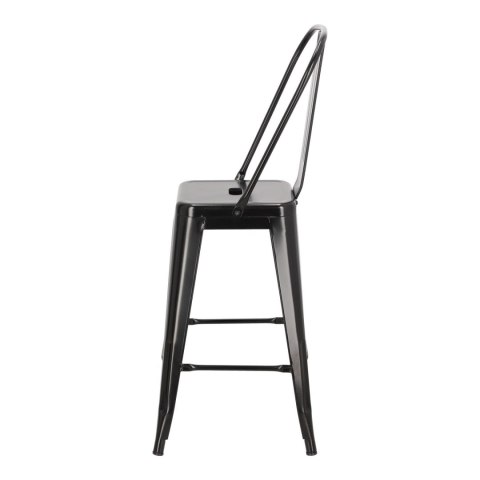 Hoker Paris Back 66cm czarny inspirowany Tolix ( Rozmiar: uniwersalny )