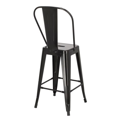 Hoker Paris Back 66cm czarny inspirowany Tolix ( Rozmiar: uniwersalny )